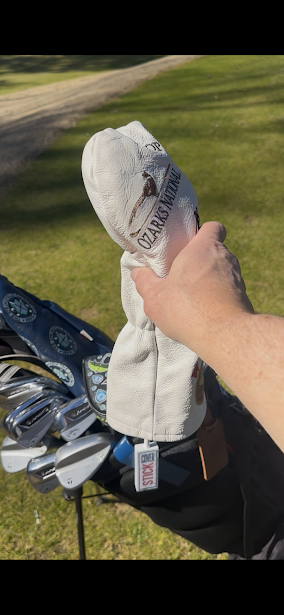 Place your headcover on the CoverStick...
